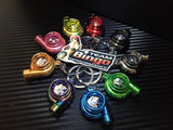 Electronic Spinning Turbo key Ring Chain with LED & Sound Chrome Pink JDM Gift