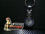 Mercedes AMG Polished Metal Car Keyring Chains Car Logo Badge Key Rings AU Stock