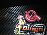 Electronic Spinning Turbo key Ring Chain with LED & Sound Chrome Pink JDM Gift