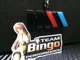 M3 M4 M5 M6 1M BMW Polished Metal Car Keyring Chains Car Logo Badge Key Rings