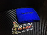 TOMEI Clutch Brake Oil Reservoir Fluid Tank Sock Cover BLUE Wrist Sweat Band