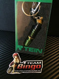 TEIN Style Coilover Suspension Adjustable Damper Key Ring / Chain Green & Gold