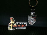 Porsche Polished Metal Car Keyring Chains Car Logo Badge Key Rings AU Stock