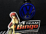 Volkswagen VW Polished Metal Car Keyring Chains Car Logo Badge Key Ring ( BLUE )