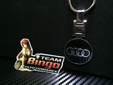 Audi Polished Metal Car Keyring Chains Car Logo Badge Key Rings AU Stock