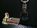 Volkswagen VW Polished Metal Car Keyring Chains Car Logo Badge Key Ring AU Stock