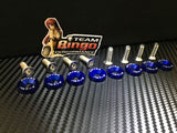 Fender Washers / Bolts ( BLUE ) 8 pack M6 Countersunk Screws JDM