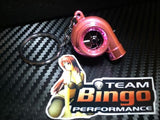 Electronic Spinning Turbo key Ring Chain with LED & Sound Chrome Pink JDM Gift