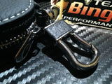 Leather Car Key Remote key Fob Case Holder key Ring / Chain Euro BMW