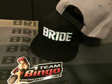 Bride Hat Basball Cap Snap Back Flat Rim JDM ( BLACK )