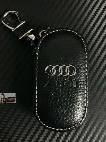 Audi RS6 R8 RS4 Q7 A4 S5 RS5 Leather Key Case Key Fob Holder Australia Stock🇦🇺