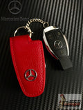 Mercedes Benz & AMG Perfect Fit RED Leather Key Case Key Fob Holder AUD Stock