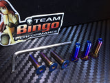 Titanium Burnt Steering Wheel Boss Kit Screws Universal Fit