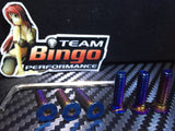 Titanium Burnt Steering Wheel Boss Kit Screws Universal Fit