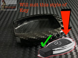Mercedes Benz Real Carbon Fiber Key Cover Case AMG C63 SL E S G GL ML C200 E63