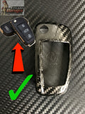 AUDI Real Carbon Fiber Key Cover Case RS3 RS4 RS5 RS6 A4 S3 S4 ( 3 Button )