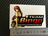 Team Bingo Performance Sticker Small & Medium Drift Drag Jdm Gtr Nissan Honda Evo Silvia