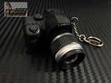 DSLR Camera Key Ring With LED Flash & 3 Burst Sound Green, Black & Grey
