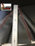 Universal Gear Shifter Boot Black Red Stitch Leather, Suede or Carbon Fiber