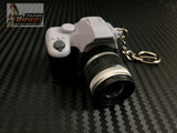 DSLR Camera Key Ring With LED Flash & 3 Burst Sound Green, Black & Grey