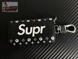 SUPREME ( SUPR ) Key Ring Key Fob Case Black or Red