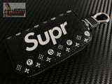 SUPREME ( SUPR ) Key Ring Key Fob Case Black or Red
