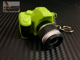 DSLR Camera Key Ring With LED Flash & 3 Burst Sound Green, Black & Grey
