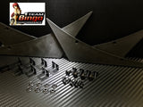 Universal Front Bumper Canards / Lip Splitter Fins Body Spoiler Canards set of 4