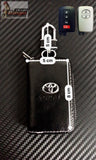 High Quality Toyota Leather Key Fob Case Key Chain FT86 BRZ Prado